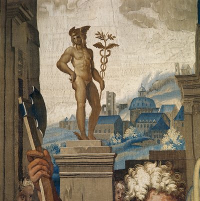 Tapestry Depicting the Acts of the Apostles, the Sacrifice of Lystra (detail) by Raffaello Sanzio Raphael